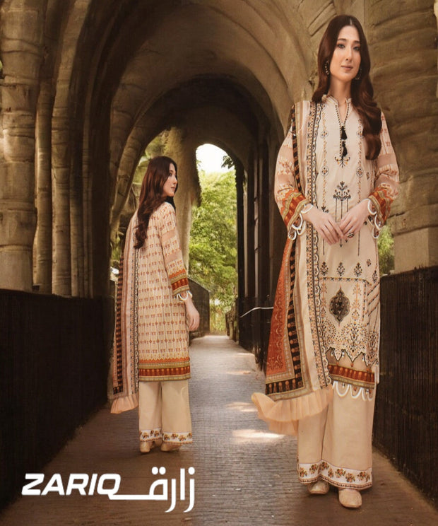 EMBROIDED LAWN (3PC)